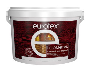 Герметик шовный для дерева EUROTEX белый 3 кг Рогнеда 